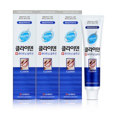 클라이덴 화이트닝 솔루션 오리지널 뉴치약, 120g, 3개