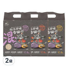 唯寶 凝混哪裡混合貓砂 不能沖馬桶, 乾爽款, 2.5kg, 2袋