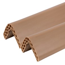 aguard 蜂巢氣墊PVC防撞護角, 2個, 拿鐵色
