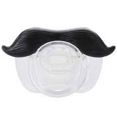 예꼬맘 콧수염 실리콘 노리개 젖꼭지 1단계 토마스, 0~12개월, 1개