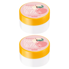 어퓨 허니 앤 밀크 데일리 립 마스크, 피치, 6g, 2개