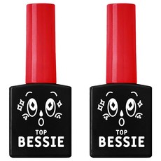 BESSIE 亮面上層凝膠, 單色, 11ml, 2個