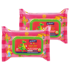 Dr.Fischer 費雪博士 蘋果香濕紙巾 含蘆薈和洋甘菊, 30張, 2包