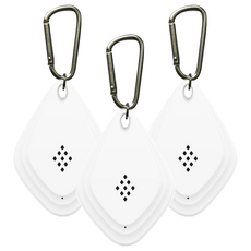 便攜式隨身超音波驅蚊器 白色, 3個, 20g