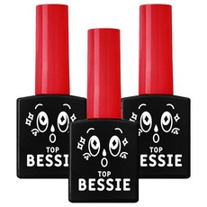 BESSIE 亮面上層凝膠, 單色, 11ml, 3個