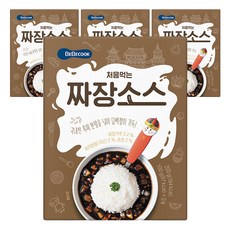 베베쿡 처음먹는 덮밥 소스, 짜장, 200g, 4개