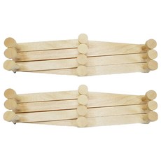 Daddeurim原木伸縮夾式中, Light Beige, 2個