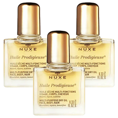 NUXE 巴黎歐樹 全效晶亮精華油 10ml - 臉部、身體、頭髮適用, 3瓶