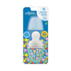 Dr.Brown's 美國布朗博士 水果副食品咬咬棒, 4個月以上, 安全簡易餵食, 100% 矽膠, 藍色, 1個