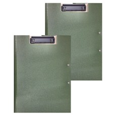 ABEL 力大牌 雙夾 輕量防水丹麥夾 A4, 綠色, 2個