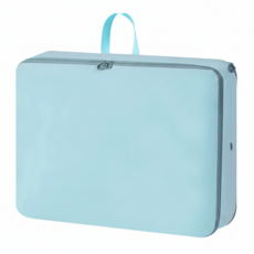 旅行壓縮袋 衣物壓縮收納包 滌綸布材質 超大號 藍色, 1個, 1入