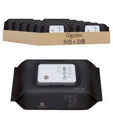Olgoden 嬰幼兒高級濕紙巾 掀蓋式, 20張, 36包