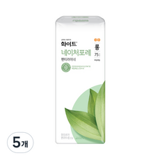 화이트 네이처포레 팬티라이너, 롱, 75개입, 5개