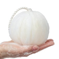 하비티 소프트 대형 샤워볼, 화이트, 1개입, 1개