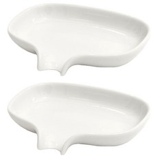 bosign Bosign ZEN陶瓷肥皂架, 白色, 2個