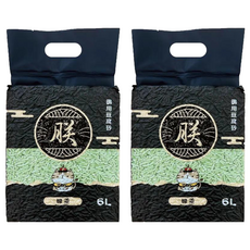 朕 御用豆腐砂 絕佳凝結力, 綠茶, 6L, 2包