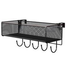 Starium 窗框隔板床邊收納架 掛鉤式, 1個, 黑色