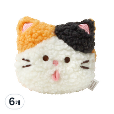 모찌타운 뽀글 핫팩 인형 까망 130g, 6개