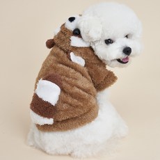 DOG-i 狗狗浣熊連帽衫, 棕色, 1個