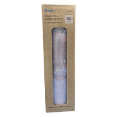 Skater 不鏽鋼吸管保溫瓶, 櫻花粉, 480ml, 1個