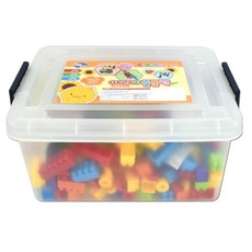 OZ TOY Ari 火車拼圖積木收納箱 310p, 隨機出貨