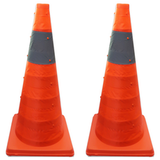 折疊式彩色交通錐, 2個, 混合顏色