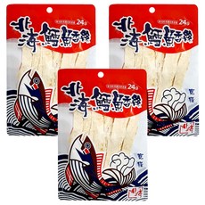 北海 鱈魚香絲 寬條, 38g, 3包