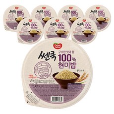 쎈쿡 100% 현미밥, 195g, 8개