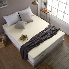 리브맘 메모리폼 달콤매트리스 오가닉 토퍼, 아이보리, 11cm