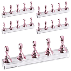 MEIBROWN 藝術美甲專用 甲片磁吸支架 M08169, 粉紅色, 5個