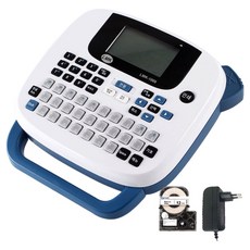 LMK 便攜式標籤印表機 + 12MWK標籤帶 + 專用轉接器套組, LMK-1000(藍色), 1套