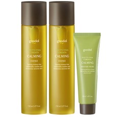 goodal 魚腥草舒緩精華液 2入+魚腥草鎮靜保濕霜+化妝棉組, 1組