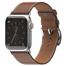 SINJIMORU Apple Watch Single Tour 皮革錶帶, 棕色