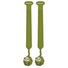 可愛榴槤馬桶提蓋器 可調節卡扣 內置留香珠, 綠/黃, 2個