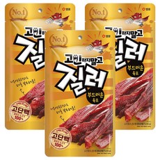 질러 부드러운 육포, 70g, 3개