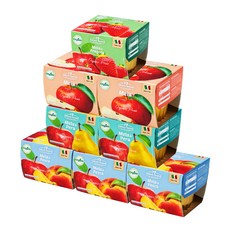 네츄럴누바 유기농 생과일 누바 배 200g x 2p + 복숭아 200g x 3p + 사과 200g x 2p + 딸기 200g, 배, 복숭아, 사과, 딸기, 1세트