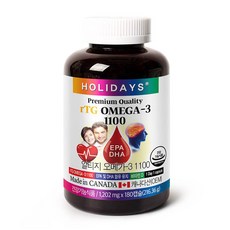 HOLIDAYS rTG Omega-3 1100膠囊, 180顆, 1罐