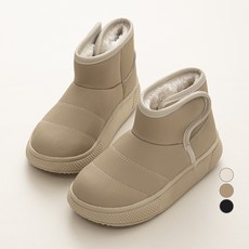 JumpingChickpea 兒童魔鬼氈短版鋪棉雪靴