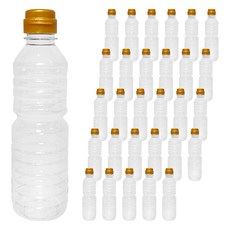 대경 HS R 원형 공병 500ml + 뚜껑 골드 세트, 60세트