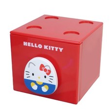 Hello Kitty 積木式方型小抽屜，ABS樹脂，尺寸約8X8.9X9CM，適用年齡6歲以上, HELLO KITTY 紅色, 1個