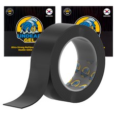 Undead Gel 無敵多用途超強力矽膠雙面膠帶 黑色凝膠, 2個