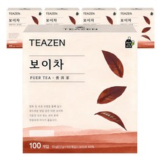 티젠 보이차 티백, 700mg, 100개입, 5개