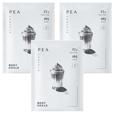 BODY GOALS 全素豌豆蛋白飲 芝麻歐蕾, 40g, 3包