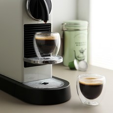 삼호유리 더블레이어드 내열 이중유리컵 75ml SH1057, 투명, 2개