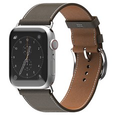 SINJIMORU Apple Watch Single Tour 皮革錶帶, 灰褐色