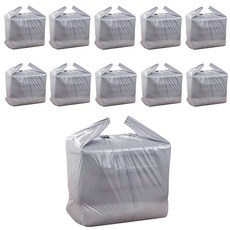 생활의지혜 이삿짐용 대형 이사 비닐봉투 그레이, 11개, 240L