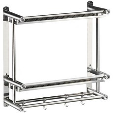 THE ZAKKA 免鑽孔多用途不鏽鋼浴室收納壁掛架 50cm, B型, 1個