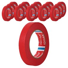 iQIHAN 칼라 마스킹테이프 빨강 20 mm x 20 m, 16개