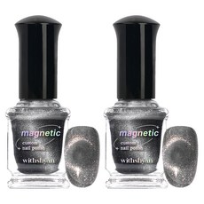 withshyan 客製化磁吸指甲油, 01 幻影貓, 9ml, 2個