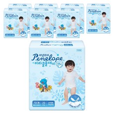 페넬로페 뉴 미라클 올데이 팬티 기저귀 아동용, 7단계, 160매